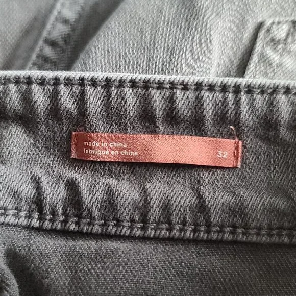 Anthropologie Pilcro The Borrowed Boyfriend Jeans Sz 32 Gray Distressed NWOT - Picture 5 of 14